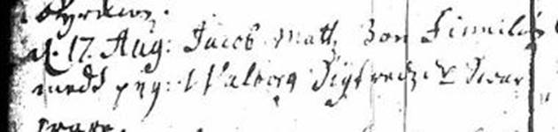 Description: Vigda Jacob Mattsson Finnil o Valborg Sigfridsdotter Swarware 17180817